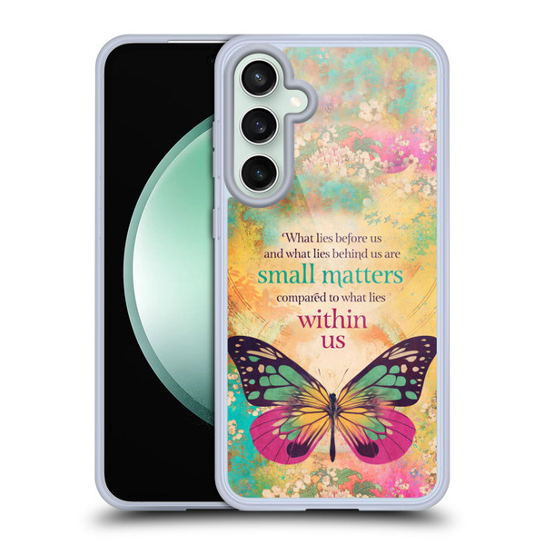 Duirwaigh Insects Butterfly 2 Soft Gel Case for Samsung Galaxy S23 FE 5G
