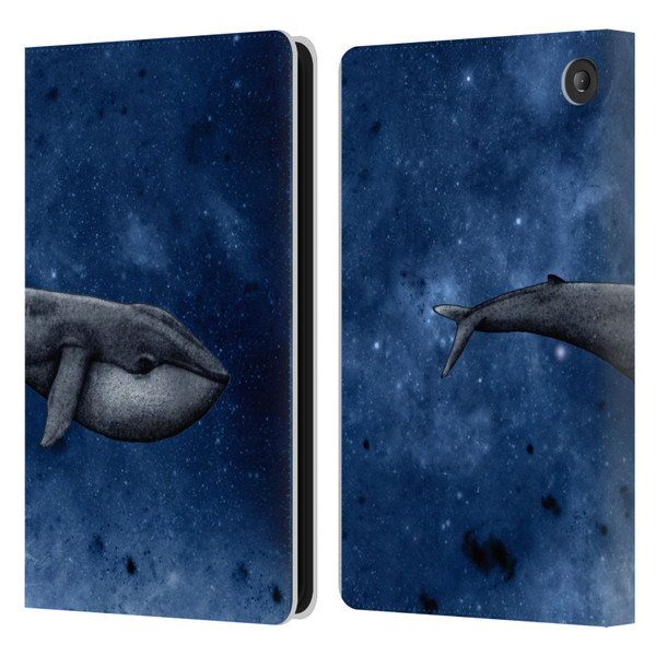 Barruf Animals The Whale Leather Book Wallet Case Cover For Amazon Fire 7 2022