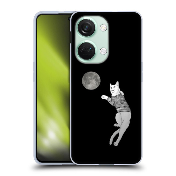 Barruf Animals Cat-ch The Moon Soft Gel Case for OnePlus Nord 3 5G