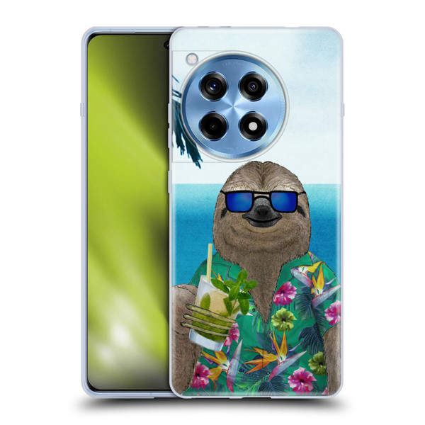 Barruf Animals Sloth In Summer Soft Gel Case for OnePlus 12R