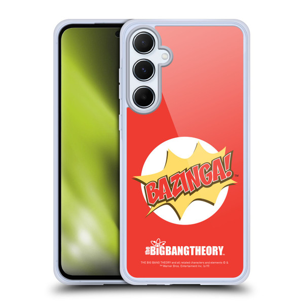The Big Bang Theory Bazinga Pop Art Soft Gel Case for Samsung Galaxy A55 5G