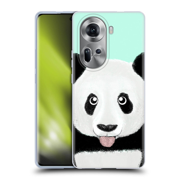 Barruf Animals The Cute Panda Soft Gel Case for OPPO Reno11