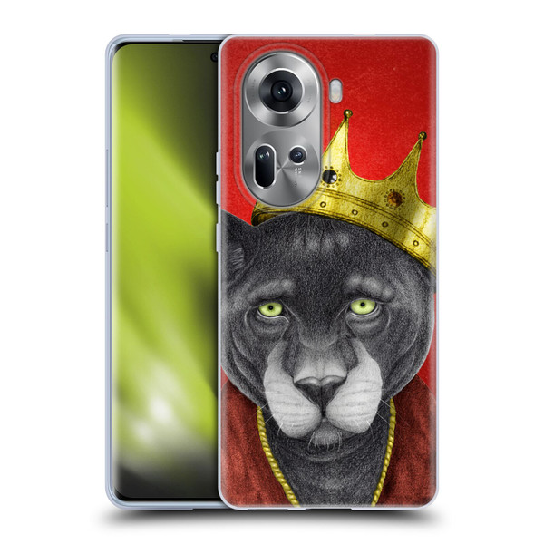Barruf Animals The King Panther Soft Gel Case for OPPO Reno11