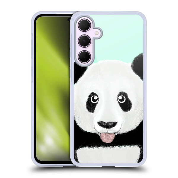 Barruf Animals The Cute Panda Soft Gel Case for Samsung Galaxy A35 5G