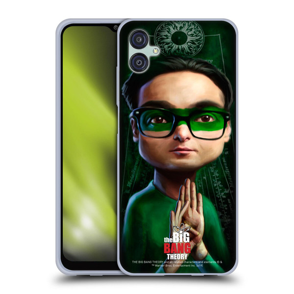 The Big Bang Theory Caricature Leonard Hofstadter Soft Gel Case for Samsung Galaxy M04 5G / A04e