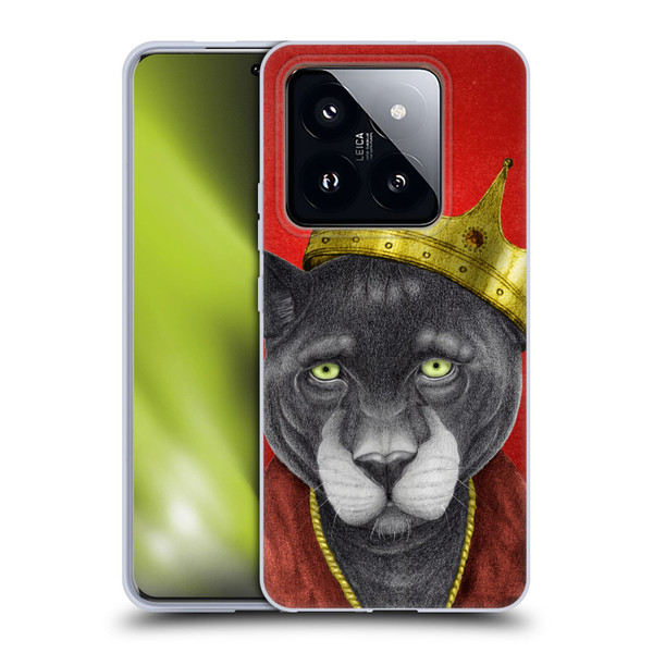 Barruf Animals The King Panther Soft Gel Case for Xiaomi 14 Pro
