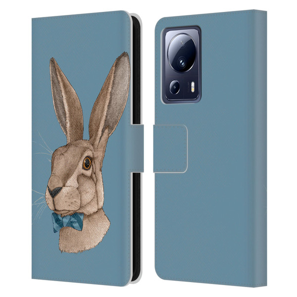 Barruf Animals Hare Leather Book Wallet Case Cover For Xiaomi 13 Lite 5G