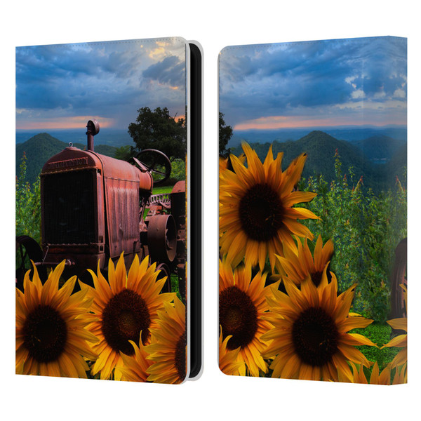 Celebrate Life Gallery Florals Tractor Heaven Leather Book Wallet Case Cover For Amazon Kindle Paperwhite 5 (2021)
