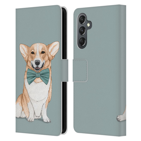 Barruf Dogs Corgi Leather Book Wallet Case Cover For Samsung Galaxy A25 5G