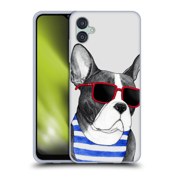 Barruf Dogs Frenchie Summer Style Soft Gel Case for Samsung Galaxy M04 5G / A04e
