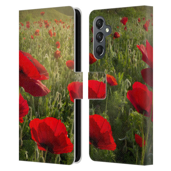 Celebrate Life Gallery Florals Waiting For The Morning Leather Book Wallet Case Cover For Samsung Galaxy A25 5G