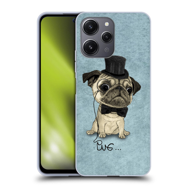 Barruf Dogs Gentle Pug Soft Gel Case for Xiaomi Redmi 12