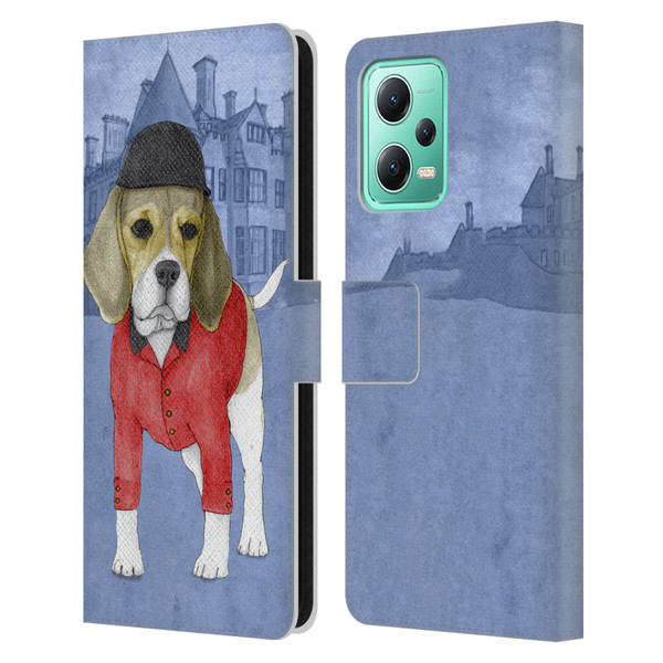 Barruf Dogs Beagle Leather Book Wallet Case Cover For Xiaomi Redmi Note 12 5G
