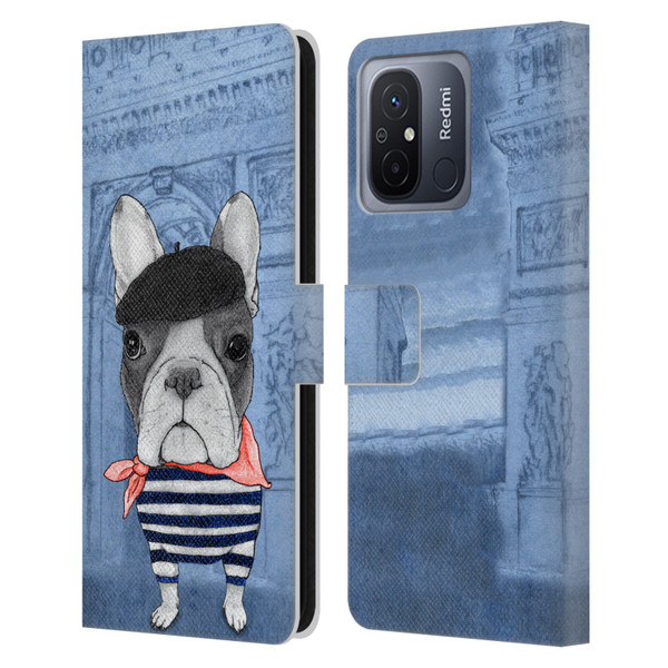 Barruf Dogs French Bulldog Leather Book Wallet Case Cover For Xiaomi Redmi 12C