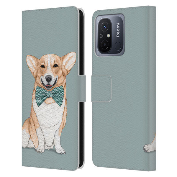 Barruf Dogs Corgi Leather Book Wallet Case Cover For Xiaomi Redmi 12C