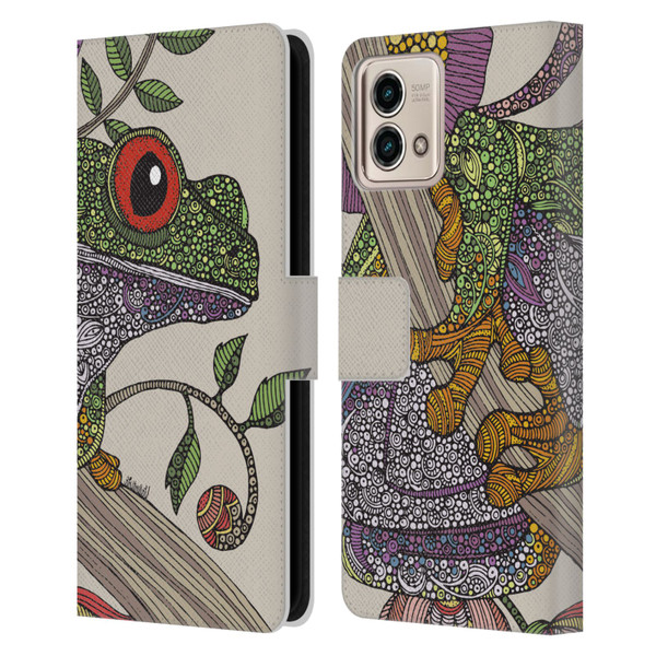 Valentina Animals And Floral Phileus Frog Leather Book Wallet Case Cover For Motorola Moto G Stylus 5G 2023