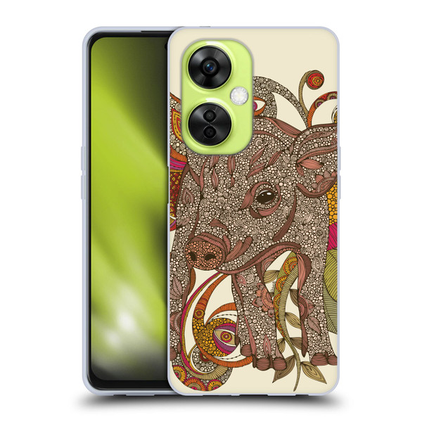 Valentina Animals And Floral Pig Soft Gel Case for OnePlus Nord CE 3 Lite 5G