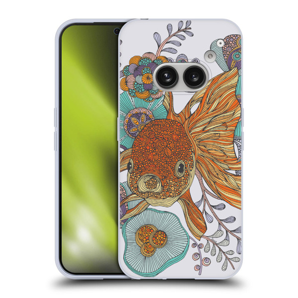 Valentina Animals And Floral Goldfish Soft Gel Case for Nothing Phone (2a)