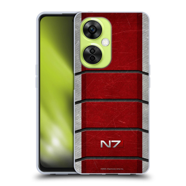 EA Bioware Mass Effect Graphics N7 Logo Armor Soft Gel Case for OnePlus Nord CE 3 Lite 5G