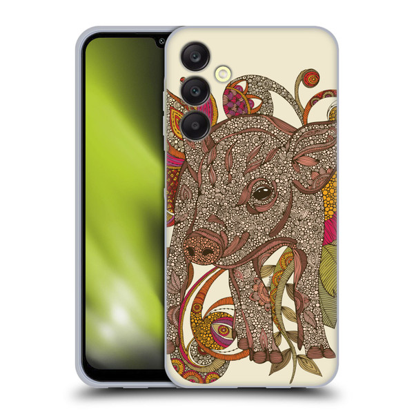 Valentina Animals And Floral Pig Soft Gel Case for Samsung Galaxy A25 5G