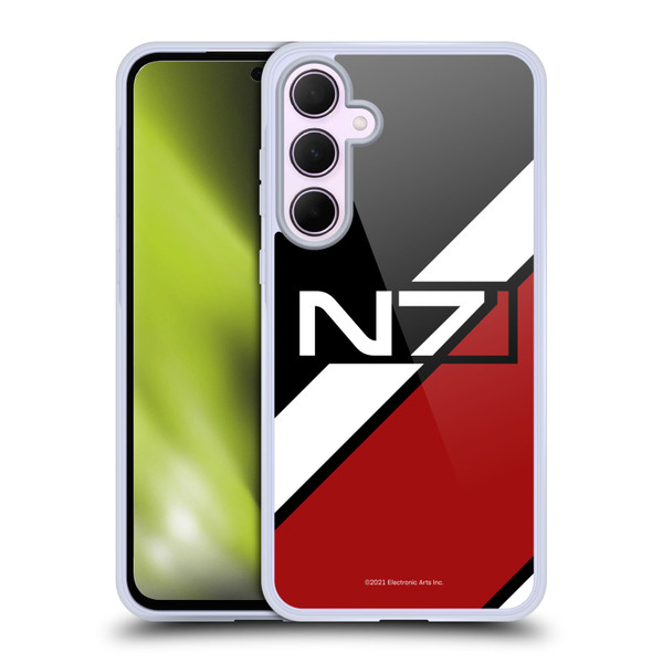 EA Bioware Mass Effect Graphics N7 Logo Stripes Soft Gel Case for Samsung Galaxy A35 5G