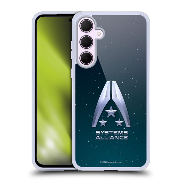 EA Bioware Mass Effect Graphics Systems Alliance Logo Soft Gel Case for Samsung Galaxy A35 5G