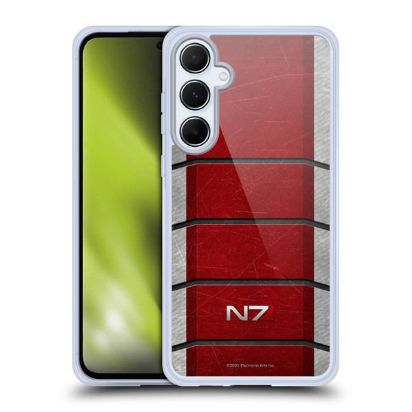 EA Bioware Mass Effect Graphics N7 Logo Armor Soft Gel Case for Samsung Galaxy A55 5G