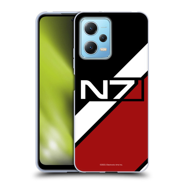 EA Bioware Mass Effect Graphics N7 Logo Stripes Soft Gel Case for Xiaomi Redmi Note 12 5G