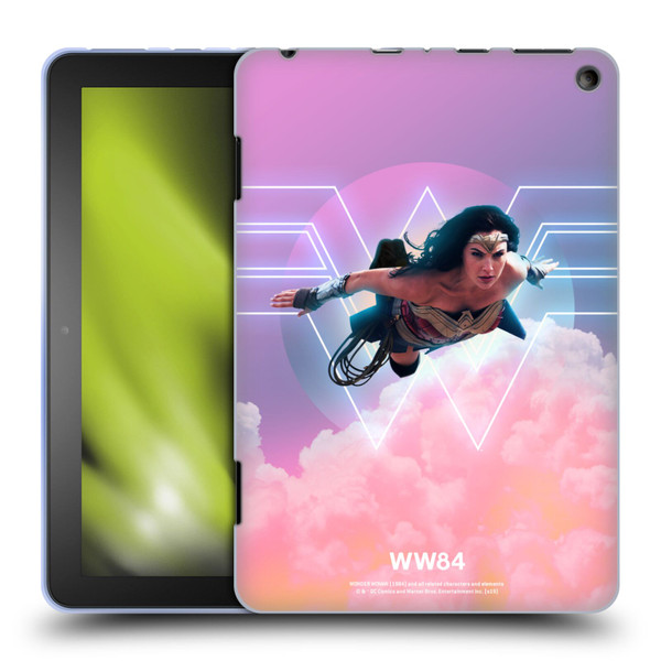 Wonder Woman 1984 80's Graphics Flying Soft Gel Case for Amazon Fire HD 8/Fire HD 8 Plus 2020
