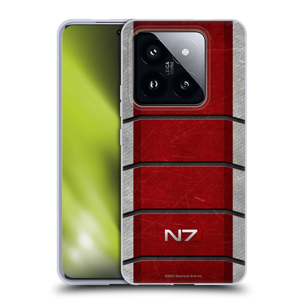 EA Bioware Mass Effect Graphics N7 Logo Armor Soft Gel Case for Xiaomi 14 Pro