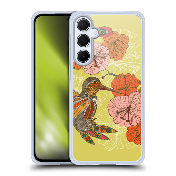 Valentina Birds Hummingbird Flower Soft Gel Case for Samsung Galaxy A55 5G