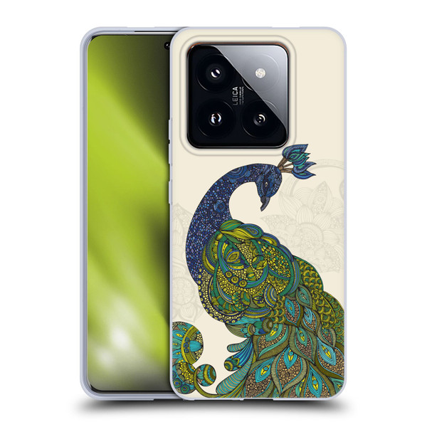 Valentina Birds Peacock Tail Soft Gel Case for Xiaomi 14 Pro