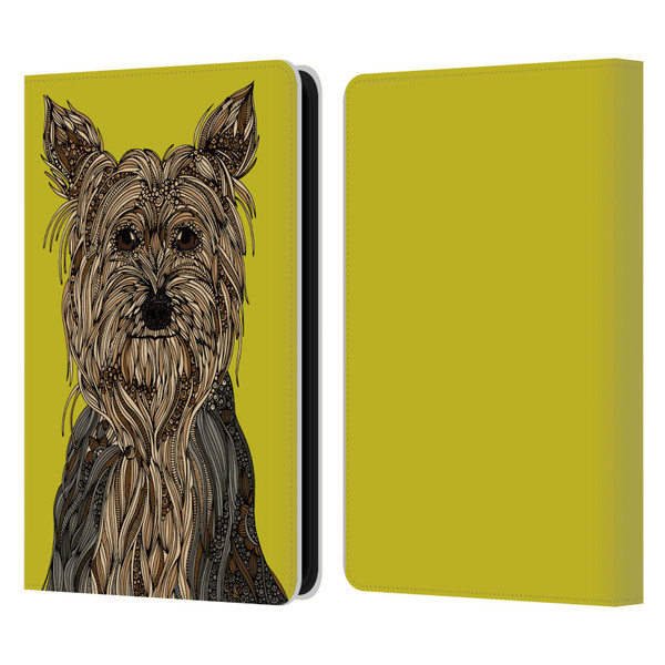 Valentina Dogs Yorkshire Terrier Leather Book Wallet Case Cover For Amazon Kindle 11th Gen 6in 2022