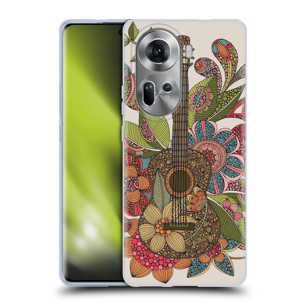 Valentina Bloom Ever Guitar Soft Gel Case for OPPO Reno11