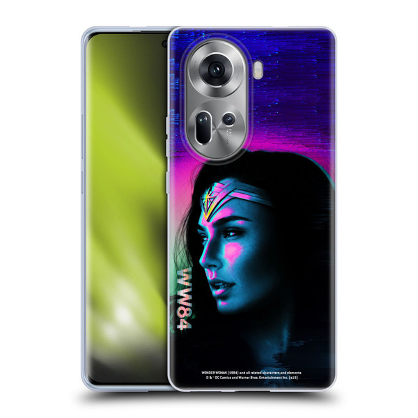 Wonder Woman 1984 80's Graphics Glitch Soft Gel Case for OPPO Reno11