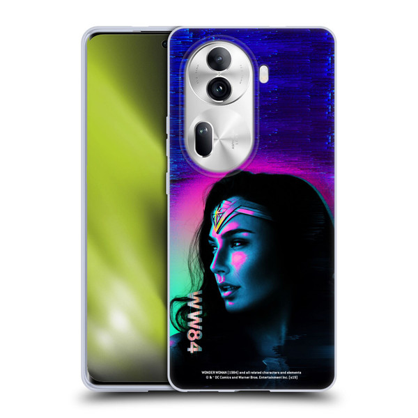 Wonder Woman 1984 80's Graphics Glitch Soft Gel Case for OPPO Reno11 Pro