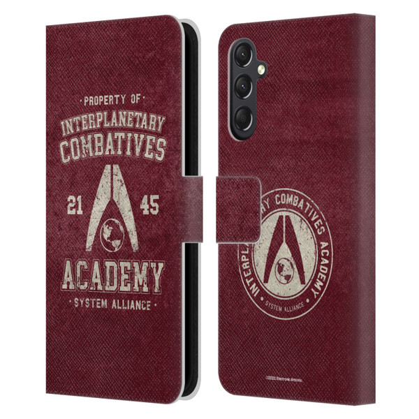 EA Bioware Mass Effect 3 Badges And Logos Interplanetary Combatives Leather Book Wallet Case Cover For Samsung Galaxy A24 4G / M34 5G