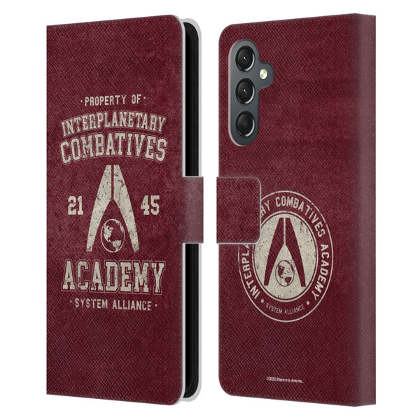 EA Bioware Mass Effect 3 Badges And Logos Interplanetary Combatives Leather Book Wallet Case Cover For Samsung Galaxy A25 5G