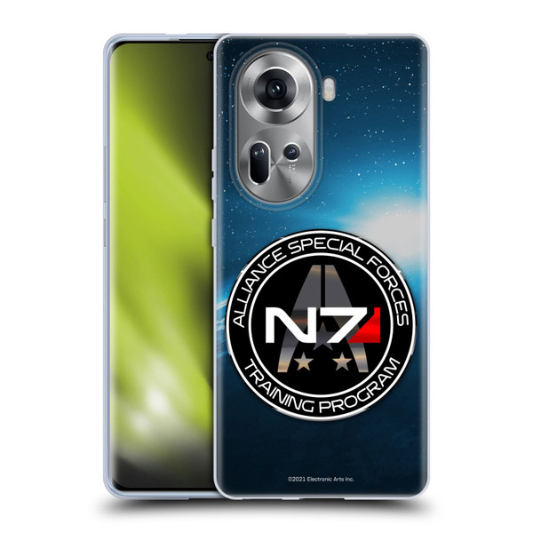 EA Bioware Mass Effect 3 Badges And Logos N7 Training Program Soft Gel Case for OPPO Reno11