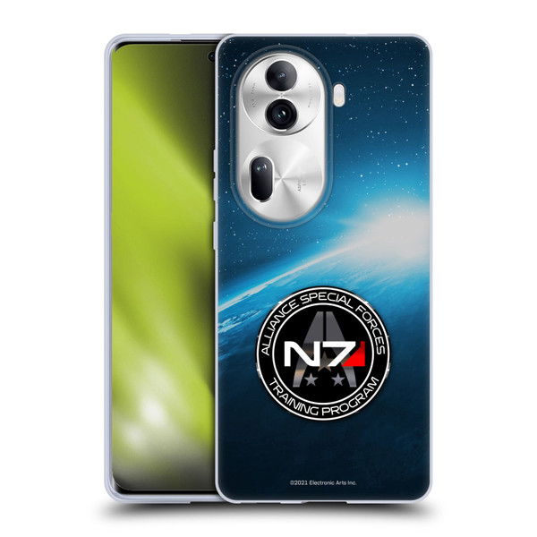 EA Bioware Mass Effect 3 Badges And Logos N7 Training Program Soft Gel Case for OPPO Reno11 Pro