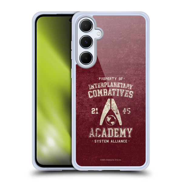 EA Bioware Mass Effect 3 Badges And Logos Interplanetary Combatives Soft Gel Case for Samsung Galaxy A55 5G