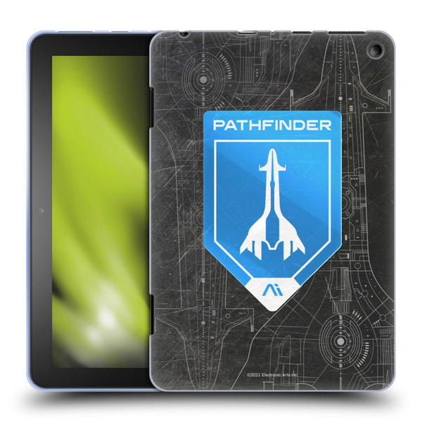 EA Bioware Mass Effect Andromeda Graphics Pathfinder Badge Soft Gel Case for Amazon Fire HD 8/Fire HD 8 Plus 2020