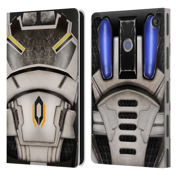 EA Bioware Mass Effect Armor Collection Cerberus Leather Book Wallet Case Cover For Amazon Fire 7 2022