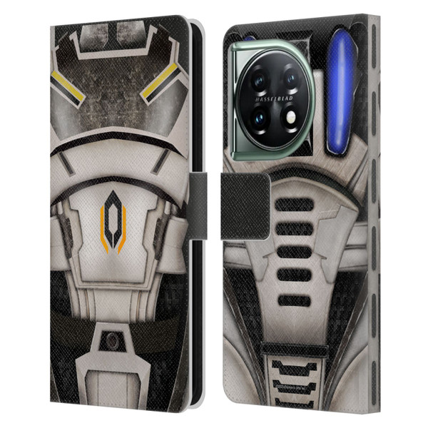 EA Bioware Mass Effect Armor Collection Cerberus Leather Book Wallet Case Cover For OnePlus 11 5G