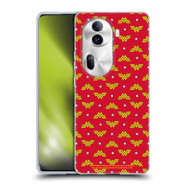 Wonder Woman 1984 Logo Art Retro Pattern Soft Gel Case for OPPO Reno11 Pro