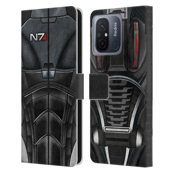 EA Bioware Mass Effect Armor Collection N7 Leather Book Wallet Case Cover For Xiaomi Redmi 12C