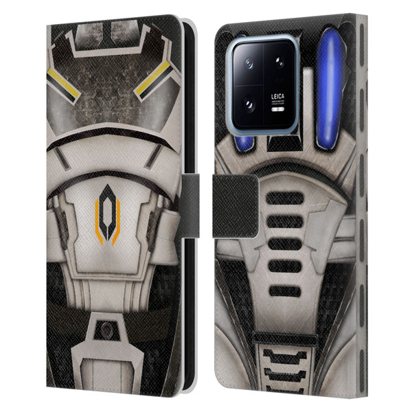 EA Bioware Mass Effect Armor Collection Cerberus Leather Book Wallet Case Cover For Xiaomi 13 Pro 5G