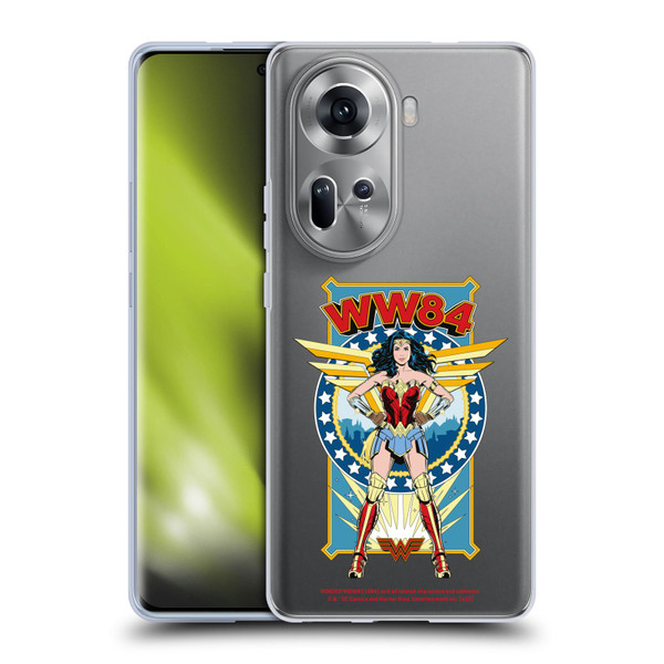 Wonder Woman 1984 Retro Art Logo And Shield Soft Gel Case for OPPO Reno11