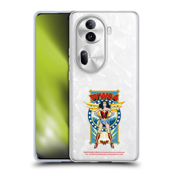 Wonder Woman 1984 Retro Art Logo And Shield Soft Gel Case for OPPO Reno11 Pro