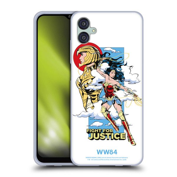 Wonder Woman 1984 Retro Art Fight For Justice Soft Gel Case for Samsung Galaxy M04 5G / A04e